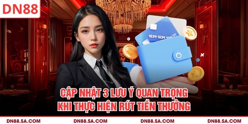 Cập nhật 3 lưu ý quan trọng khi thực hiện rút tiền thưởng
